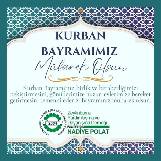 Kurban Bayramınız Mübarek Olsun!